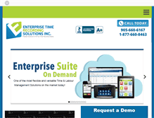 Tablet Screenshot of enterprisetime.ca